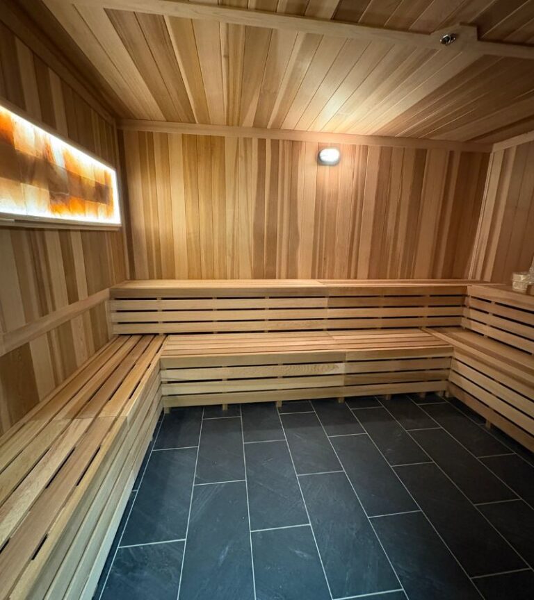 Sauna recovery amenity at Gold’s Gym Arvada in Colorado.